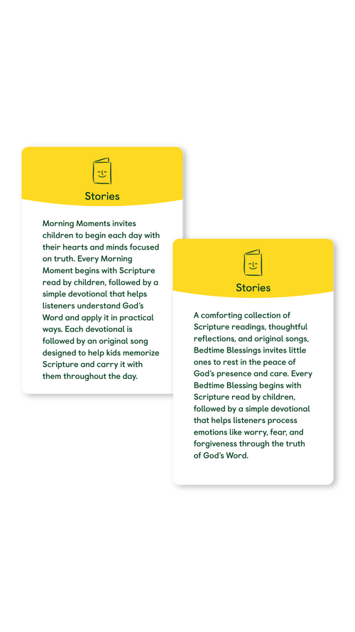 Morning Moments & Bedtime Blessings Yoto Card Bundle